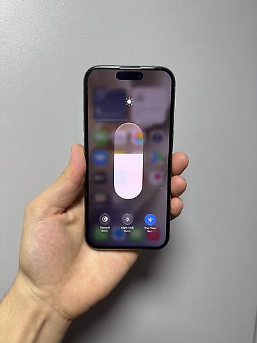 ayfon 15 pro: IPhone 15 Pro, Б/у, 256 ГБ, Natural Titanium, 95 % — 3