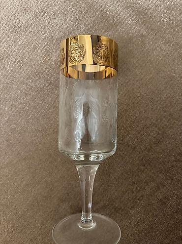 bakalı: Qədəhlər, rəng - Qızılı, 18 ədədli dəst, 200 ml, Almaniya — 2