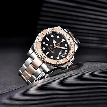 Ručni satovi: PAGANI DESIGN PD-1651-Silver/RG-Rolex YACHT MASTER-Automatik Potpuno — 6