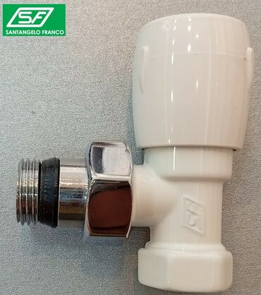 средство санит амин: SANTANGELO FRANCO radiator kranı – 90° künclü model - Tətbiq