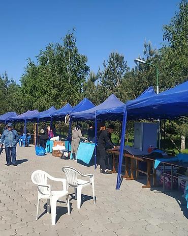 Садовые шатры: Шатры столы Цена за аренду: шатер 6×3 - 2000 сом шатер 4.5х3 - 1500 — 8