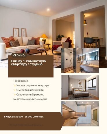 самые дешёвые квартиры: 1 комната, 45 м², С мебелью