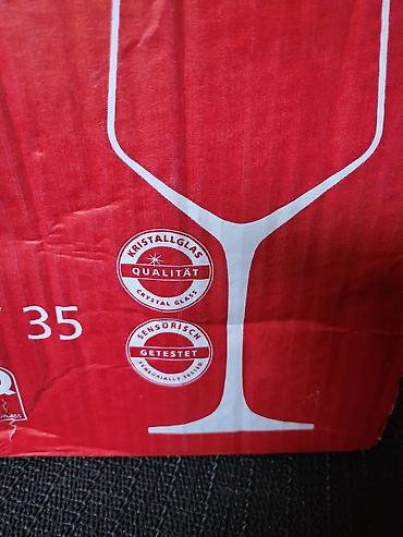 Čaše: Case nove za vino iz 90ih,kristalno staklo Rastal Nemacka. Case za — 5