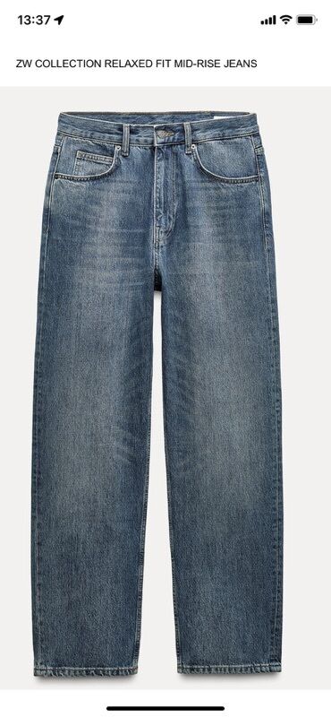 cins şalvar modelleri 2023: Джинсы, Zara, S, цвет - Голубой