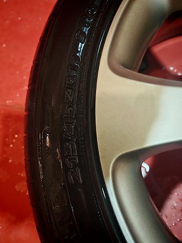 hyundai r17 disk: Hyundai orijinal 17" yüngül lehimli disk və təkər komplekti — 4