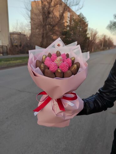 кофе 3 в 1: Клубника в шоколаде Букет и премиум боксы в городе Кара-Балта 💐🎁