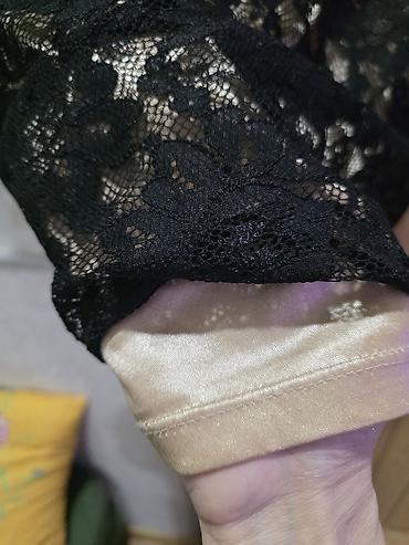 Женская одежда: Qara krujeva kokteyl donu - Model: dar siluetli, dizə yaxın uzunluq - — 3