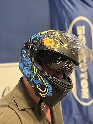 moto mator: Motosiklet kaskı – tam üzlü (full-face) model, idman-tur/adventure — 4