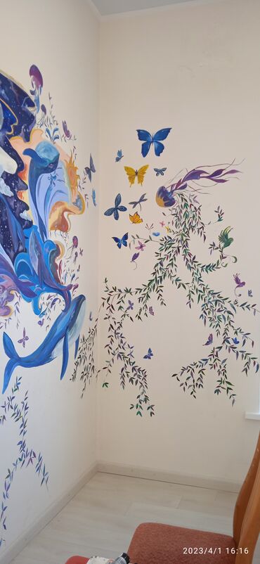 Другие услуги: Оформление декорации стен, разрисовки окон, Группа художников — 24