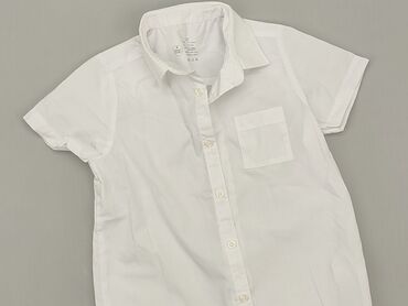 body 56 krótki rękaw: Shirt 7 years, condition - Very good, pattern - Monochromatic, color - White