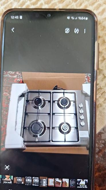 metbex soba: Bosch qazlı ankastre plitə - 4 ocaq gözü: 1 böyük, 2 orta, 1 kiçik — 1