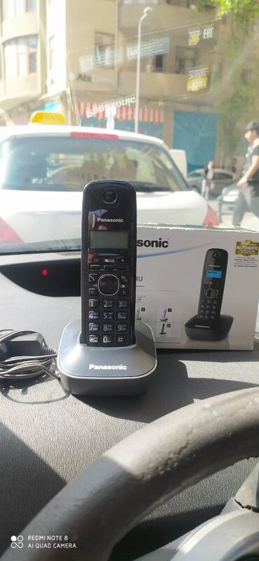 ev telefonu satilir: Stasionar telefon Panasonic, Simsiz, Yeni, Pulsuz çatdırılma