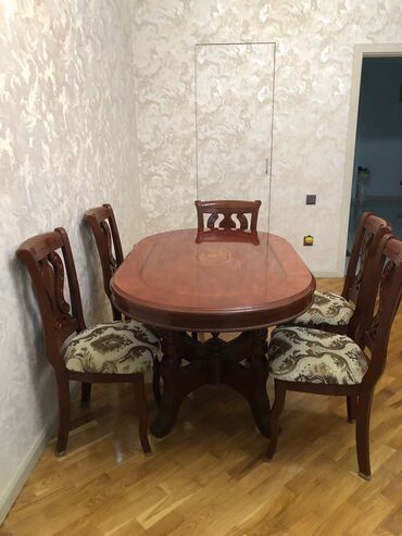 Казаны: RumMasa desti 6 stulnan 390₼ satilir .Unvan Qarayev kod8_580&Rumi