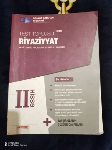 6 cı sinif dim pdf: Riyaziyyat dimin test bankidir 2ci hissə dir