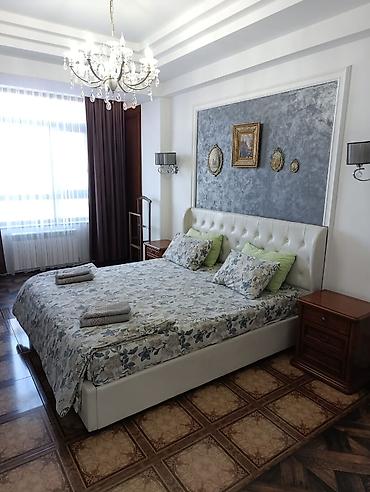 Посуточная аренда квартир: 3 комнаты, Душевая кабина, Постельное белье, Кондиционер — 1