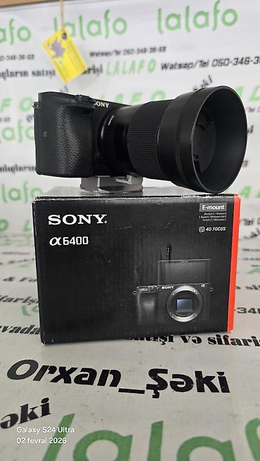 iphone 14 pro max adapter qiymeti: Sony Alpha a6400 üzərində Sigma 30mm f/1.4 lə. (2 batareka adaptr) — 6