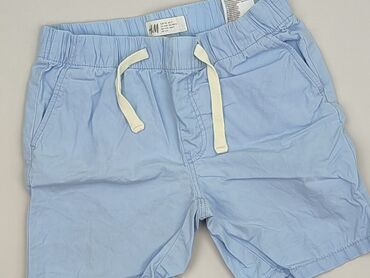 czarne krótkie spodenki: Krótkie spodenki, H&M, 4-5 lat, 110, stan - Bardzo dobry