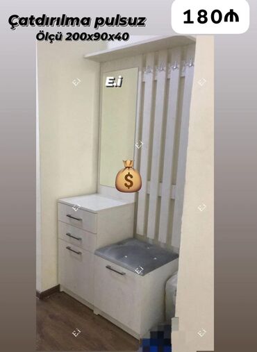 Divan və kreslo dəstləri: Yeni, Açılan, Düz dolab, Dəhliz dolabı