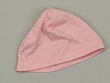 różowa czapka: Czapeczka, 0-3 m, stan - Dobry