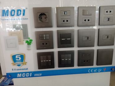 Ремонт и строительство: MODI Electric tərəfindən istehsal olunan bu elektrik açarları və