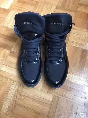 Čizme: Muške kožne ICEBERG čizme – crne - Klasičan ICEBERG model sa — 10