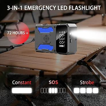 Jump Starter + təkər nasosu 4-ü 1-də (8000 mah) Charging Output USB-C lalafo.az -da — 5 Jump Starter + təkər nasosu 4-ü 1-də (8000 mah) Charging Output USB-C — 5