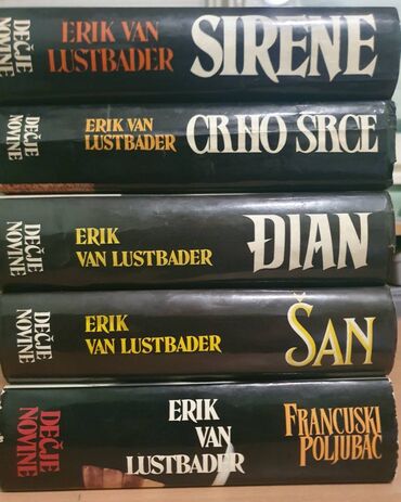 kamperska stolica na rasklapanje: Erik van Lustbader - 5 knjiga Knjige očuvane potpuno bez oštećenja