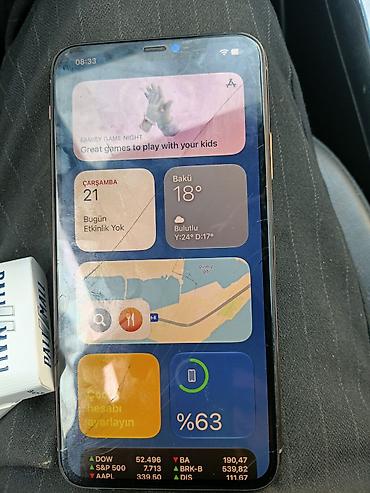 note 9 ekran: IPhone 11 Pro Max, Qızılı, Qırıq — 4