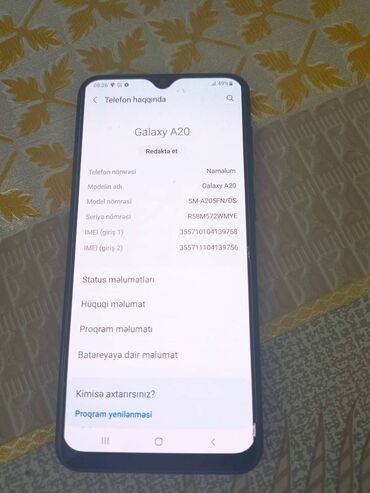 Samsung: Samsung Galaxy A22, 32 GB, rəng - Qara, Sensor, Barmaq izi, İki sim kartlı