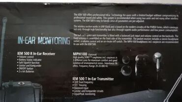 Slušalice: IEM 500 In Ear Monitor ID Oglasa: # Prijavi Informacije Slanje Brzom — 10