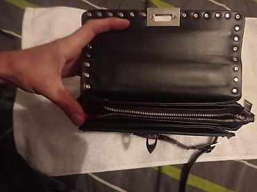 Классические сумки: Сумка Valentino Garavani Rockstud, черная - Материал: гладкая черная — 2