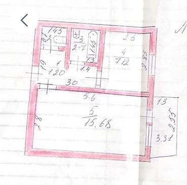 жк орион: 1 комната, 45 м², 105 серия, 5 этаж, Требуется ремонт — 2