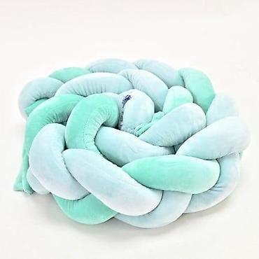 simpo komode: KIKKA BOO Pletenica za krevetac trostruka – 180 cm, mint (KKB5) — 4