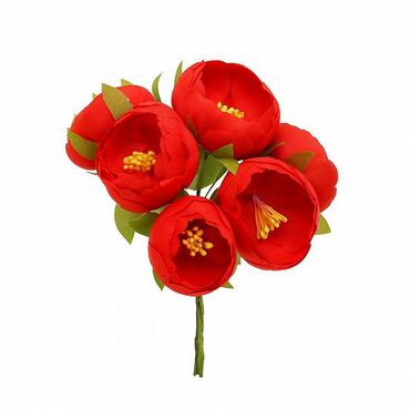 искусственые цветы: Искусственные бутоны пионов (набор 6 шт.) Яркие декоративные бутоны
