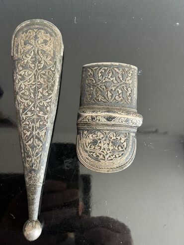 Digər zərgərlik əşyaları: Gümüş üzərində əl işi naxışlı dəst – qədim Şərq motivləri ilə — 2