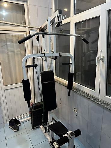gitara kabel: Çoxfunksiyalı ev trenajoru – çəkilər sistemi ilə Xüsusiyyətlər: - Üst — 2