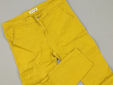 joggery bawełniane damskie: Cherry, Material trousers for women, size XL (EU 42)