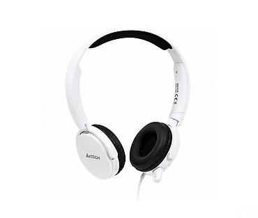 mini qulaqcıq: A4Tech T-500 White – Mikrofonlu simli stereo qulaqlıq 🟢 Rəsmi iş yeri — 1