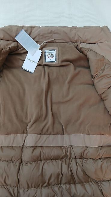 жаны жылдык кийимдер: Эркектердин курткасы, L, Us Polo Assn, Жаңы, түсү - Саргыч боз — 2