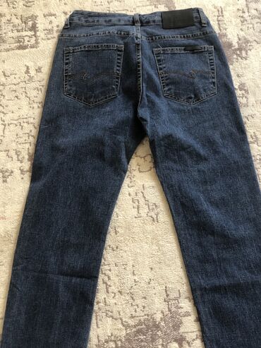 джинсы подростковые: Джинсы XS (EU 34), M (EU 38), цвет - Серебристый