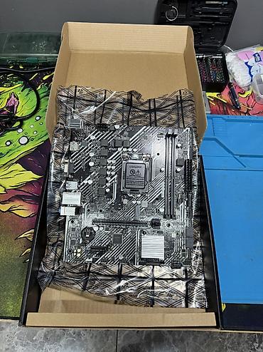 Материнская плата для ПК, Б/у, Asus, LGA1200, Micro-ATX