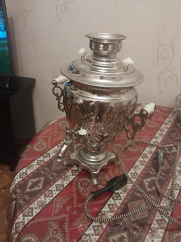 Samovarlar: Elektrikli samovar satılır. Tam işlək vəziyyətdədir. Ev və bağ üçün — 1