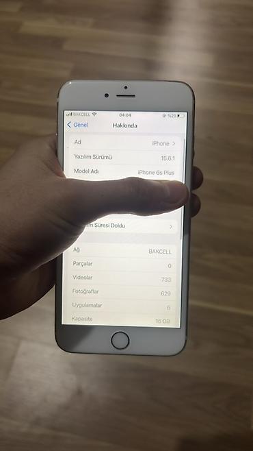 Apple iPhone: IPhone 6s Plus, 16 GB, Rose Gold, Barmaq izi — 3