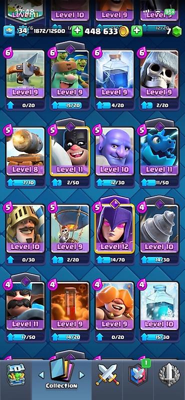 Nintendo Switch: Clash Royale hesabı - Kral səviyyəsi: 34 - Kasa: 448 633 qızıl, 7 daş — 5