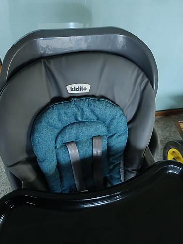 plas kisi: Kidilo uşaq yemək stulu - Brend: Kidilo - Rənglər: boz gövdə, mavi — 1