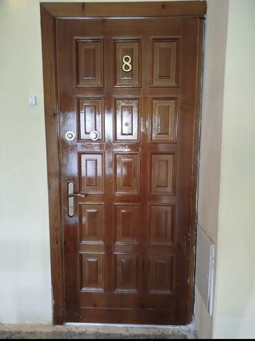 секционные ворота: Пластиковая дверь, Одностворчатая, 205 * x 96 см, Б/у