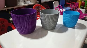 Bitkilər üçün dibçəklər: Dibcek dibcek qabi yuvarlaq rengli gul qabi yumru rengli Dibcek — 17