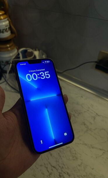 Apple iPhone: IPhone 13 Pro Max, 256 GB, Matte Space Gray, Zəmanət, Face ID, Sənədlərlə