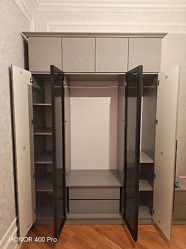 антресоль: Mebel: Üç qapılı paltar dolabı, üst modul ilə Dizayn: Müasir, açıq — 2