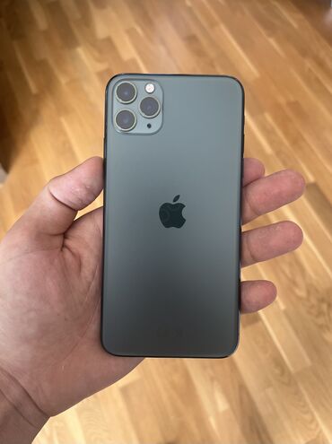 iphone ekran şəkilləri: IPhone 11 Pro Max, 64 ГБ, Matte Midnight Green, Отпечаток пальца, Face ID